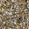 Glitter wallpaper encrusted with glitter pieces in a shade of gold and silver from Glitter Bug Wallpaper.