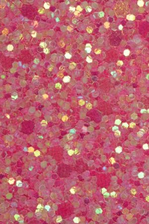 Glitter wallpaper encrusted with glitter pieces in a shade of pink with iridescent particles from Glitter Bug Wallpaper.