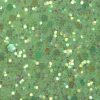Glitter wallpaper encrusted with glitter pieces in a shade of green with iridescent particles from Glitter Bug Wallpaper.