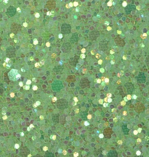 Glitter wallpaper encrusted with glitter pieces in a shade of green with iridescent particles from Glitter Bug Wallpaper.