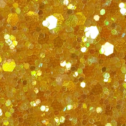 Glitter wallpaper encrusted with glitter pieces in a shade of gold with iridescent particles from Glitter Bug Wallpaper.