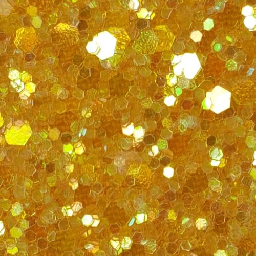Glitter wallpaper encrusted with glitter pieces in a shade of gold with iridescent particles from Glitter Bug Wallpaper.