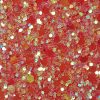GBW86 - Red Iris Glam Glitter wallpaper encrusted with glitter pieces in a shade of red with iridescent particles from Glitter Bug Wallpaper.